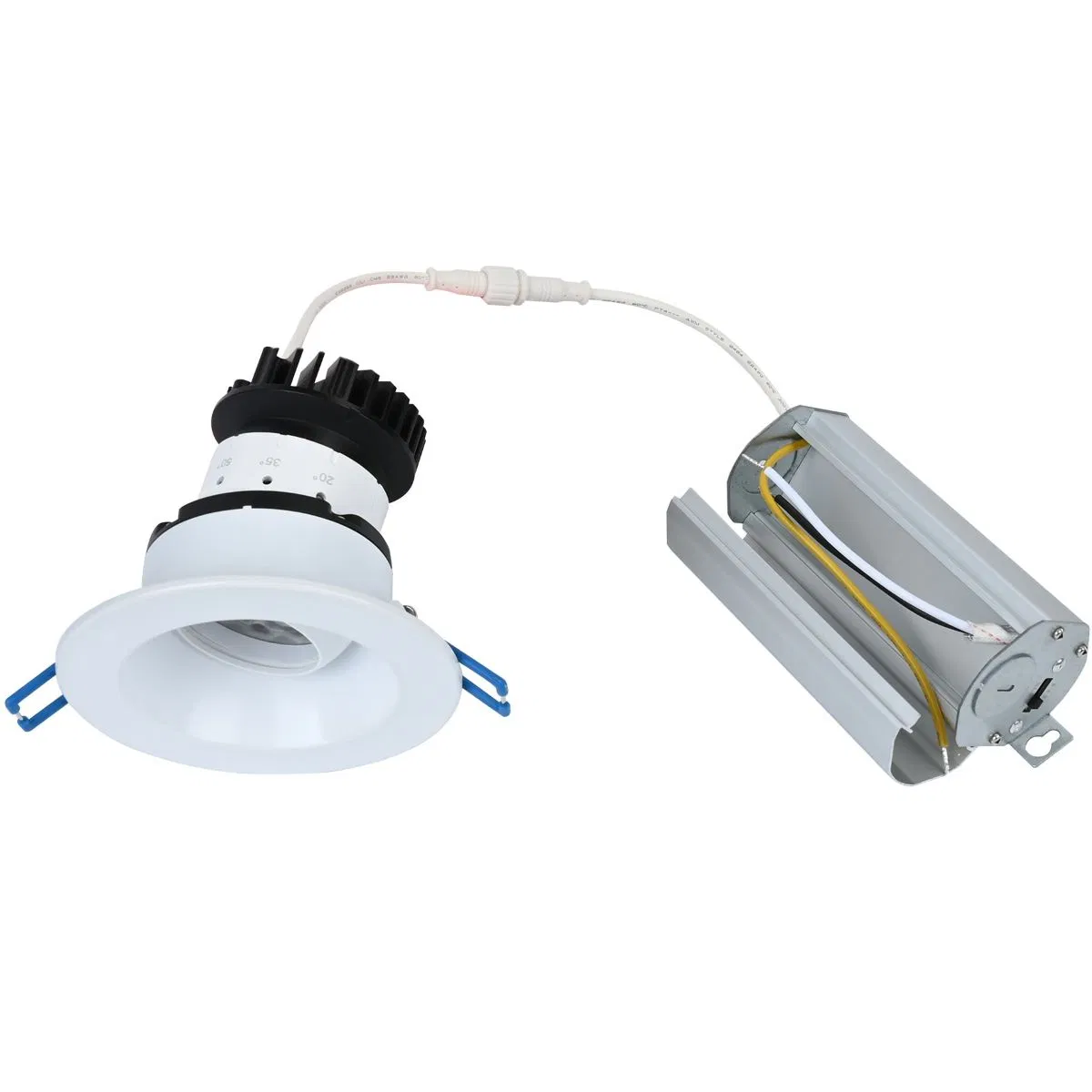 Modern COB Spotlight Aluminum Recessed LED Ceiling Downlight Ajdustable Beam Angle for Hotels Indoor Commercial Lighting