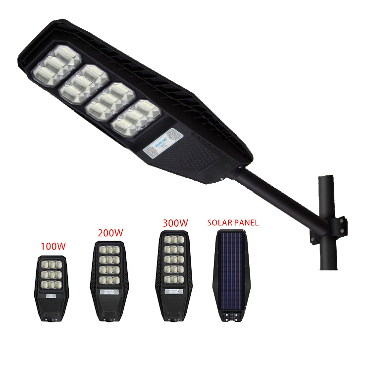 Smart Eclairages Exterieure Solar System Power Energy Cell Lamp Light Outdoor LED Lighting Panels Magid Street Light 300W Lamps