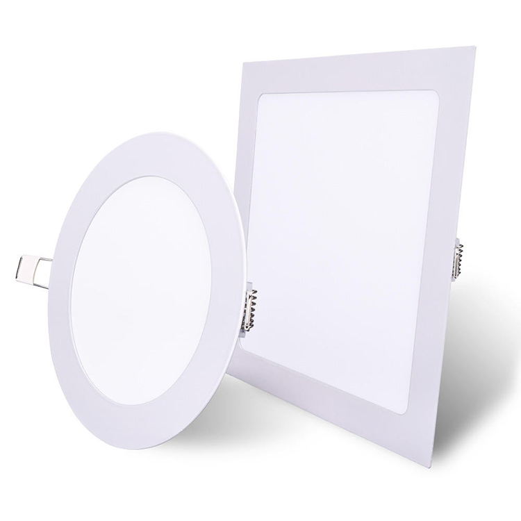 Indoor Commercial Ceiling Recessed Round Square LED Slim Panel Lighting