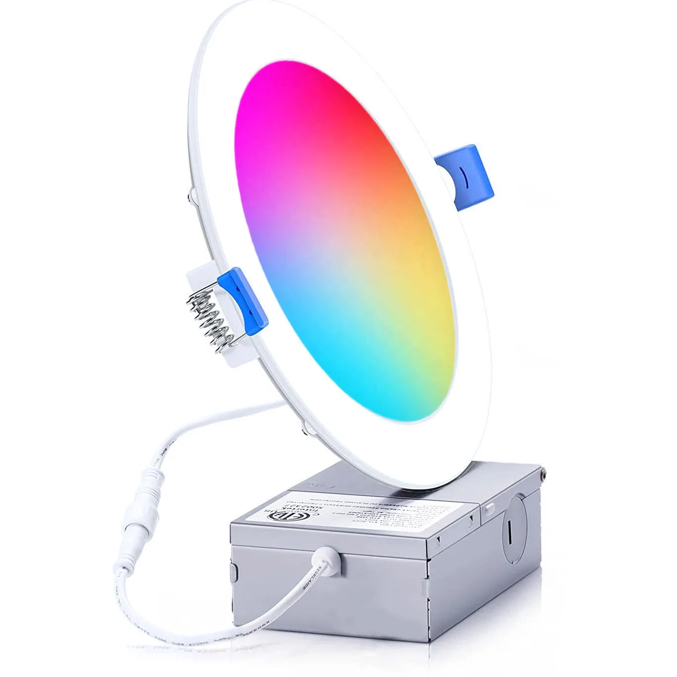 UL ETL Energystar Tuya RGB Support Wi-Fi Protocols Dimmable Smart LED Recessed Panel Light with Alexa and Google