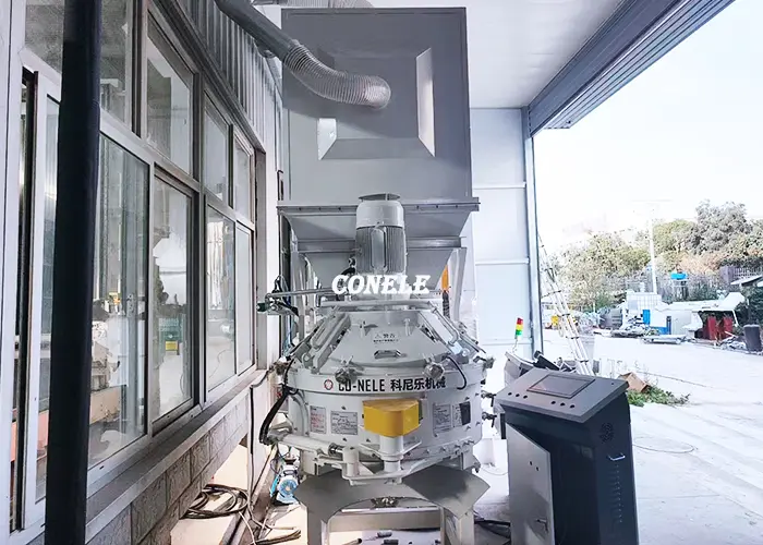 CMP150 planetary concrete mixer used for formula research in South Korea