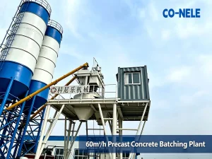 China HZS60 60m³/h Precast Concrete Batching Plant | 1000 Planetary Mixer Manufacturer, Factory