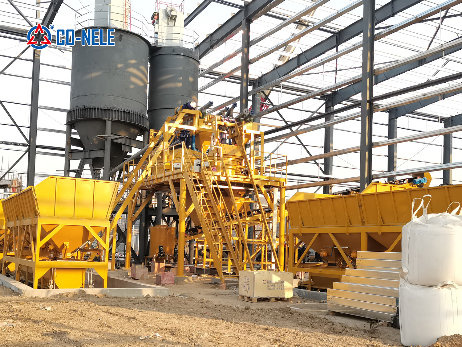 China Concrete Batching Plant for Road tiles in Southeast Asia | Planetary Mixer Manufacturer, Machine
