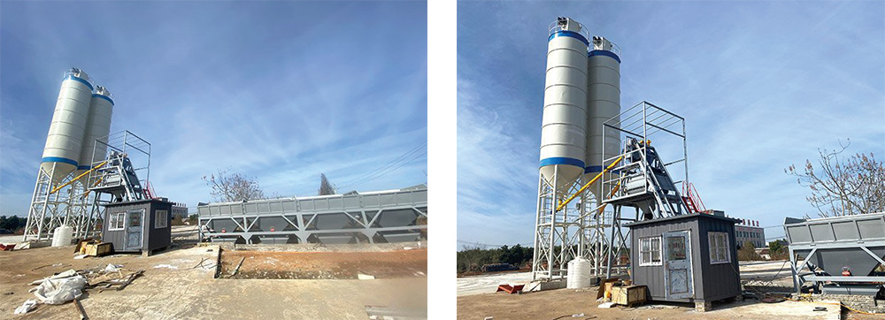 HZS25 precast concrete batching plants