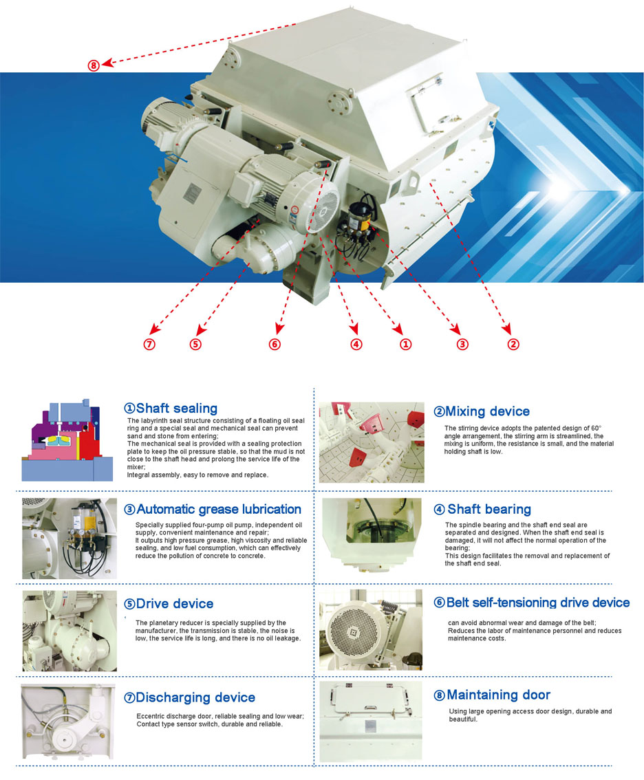 CHS 1000 concrete mixer