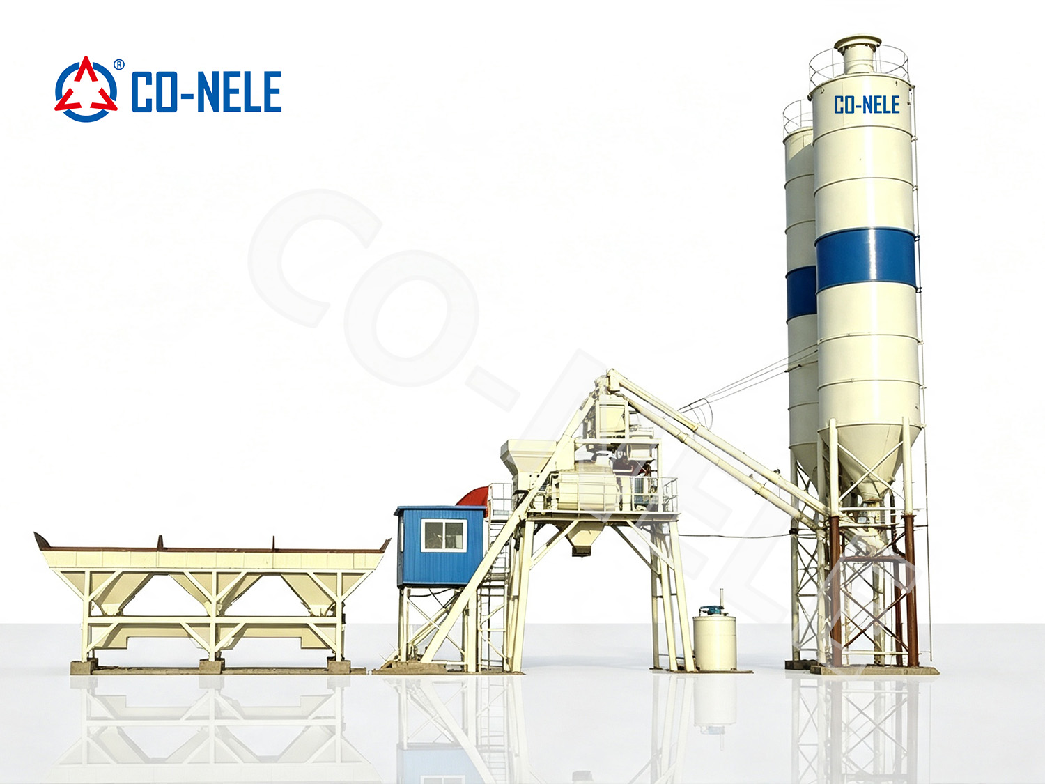 China 50m³/h Compact Concrete Batching Plant Manufacturer, Machine