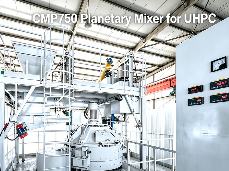 750 planetary mixer for UHPC
