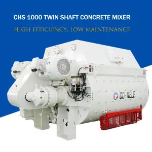 China CHS1500/1000 Twin Shaft Concrete Mixer Factory, Machine