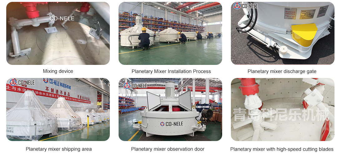Planetary mixer for refractory