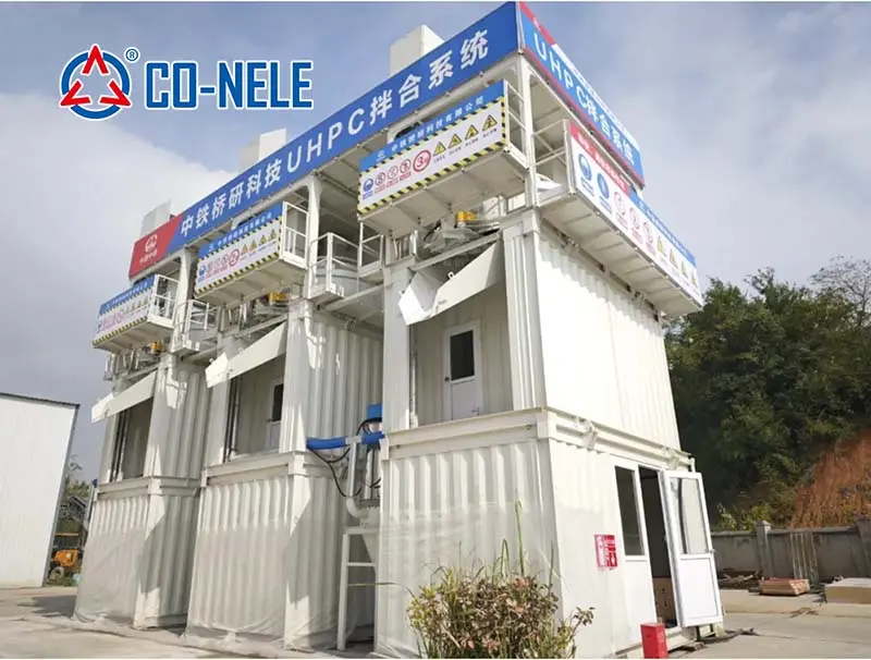 UHPC mixing plant for Tongling Yangtze River Bridge project