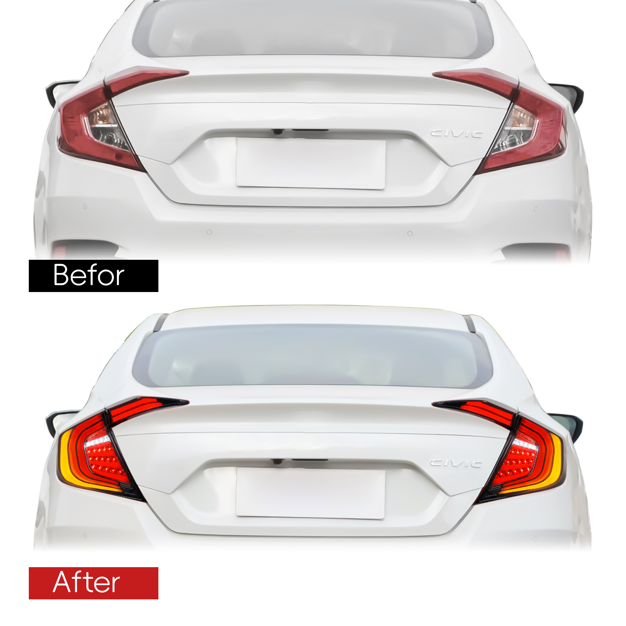 Wenye New Design Modified Tail Light for Honda Civic 2016 Direct-sale From the Manufacturer of the New Design