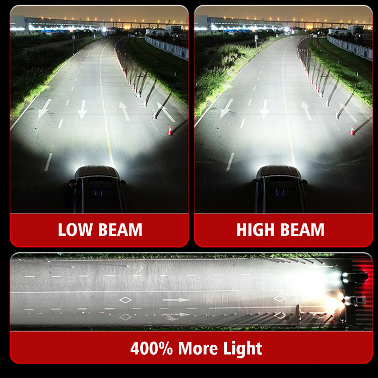3inch AFS Bi Led Projector Lens 58W Adaptive Sensor Hi Low Beam LED Projector Lens for Car