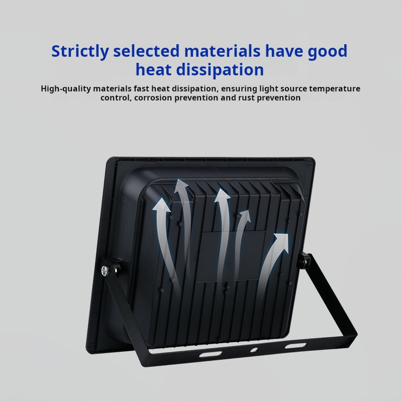 100W Solar LED Flood Light with Tri-Color Dimming Advanced Lighting Control Versatile Applications IP65 for Road Use