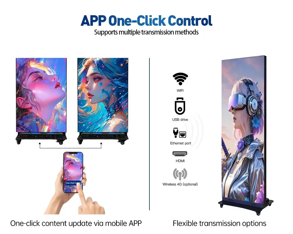 Versatile 640mm X 1920mm LED Poster Screen for Stunning Visuals