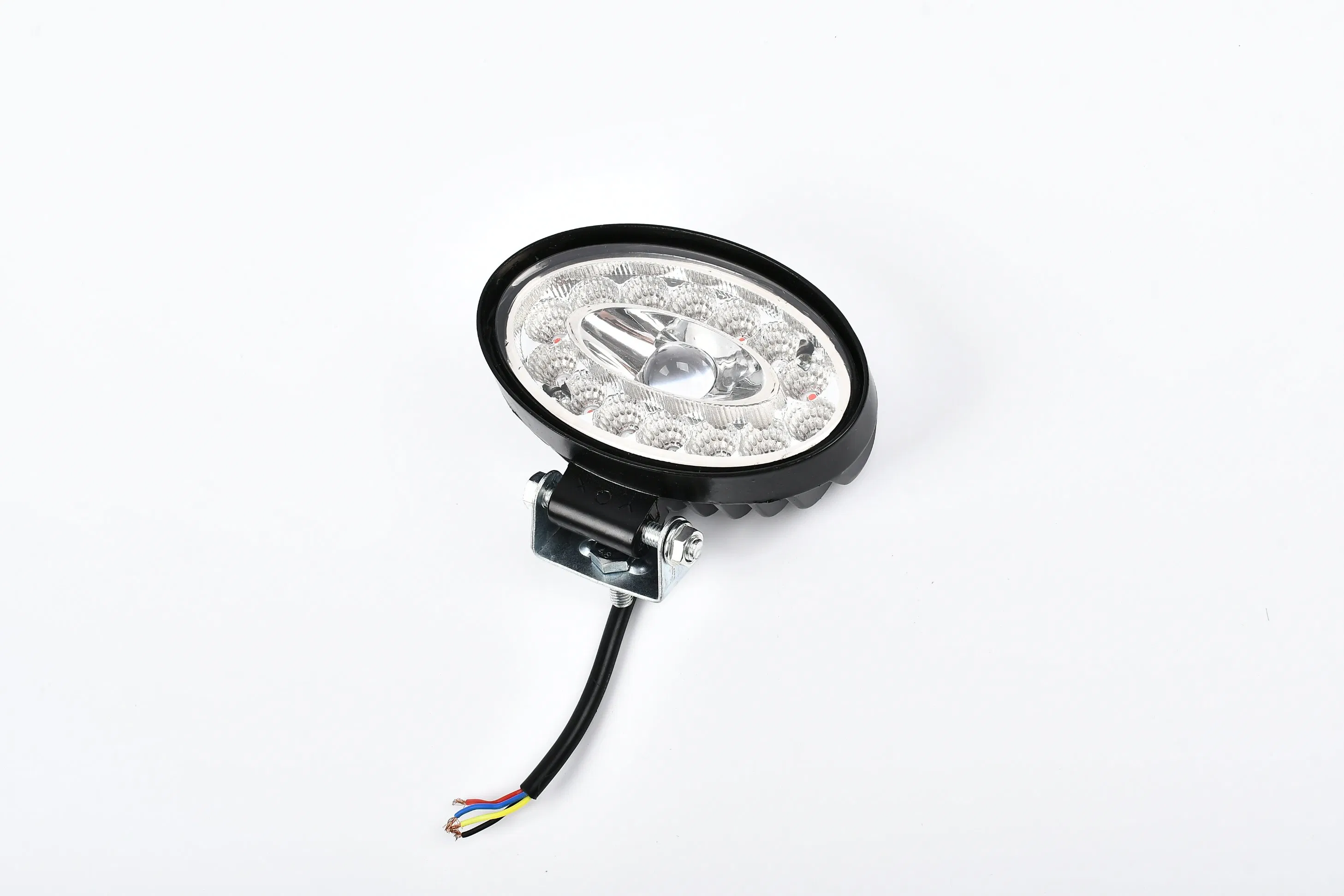 Cross-Border Engineering Maintenance Mechanical Vehicle Front Headlights Color Modification LED Electronic Elliptical Motorcycle Lights