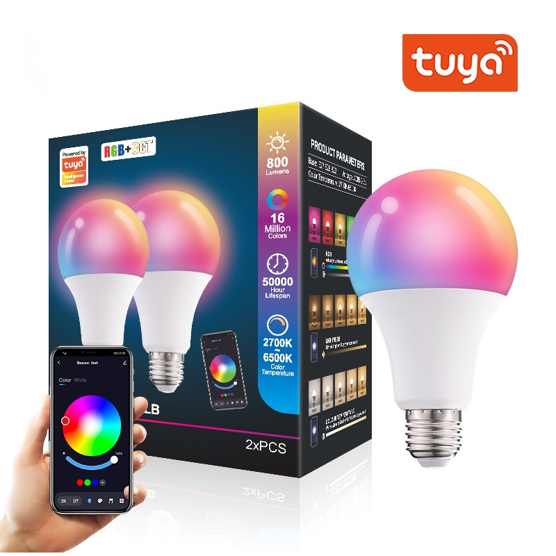 Smart Life Led Headlight Bulb Alexa Google Home Voice Control Led Bulbs RGBW LED Smart Bulb