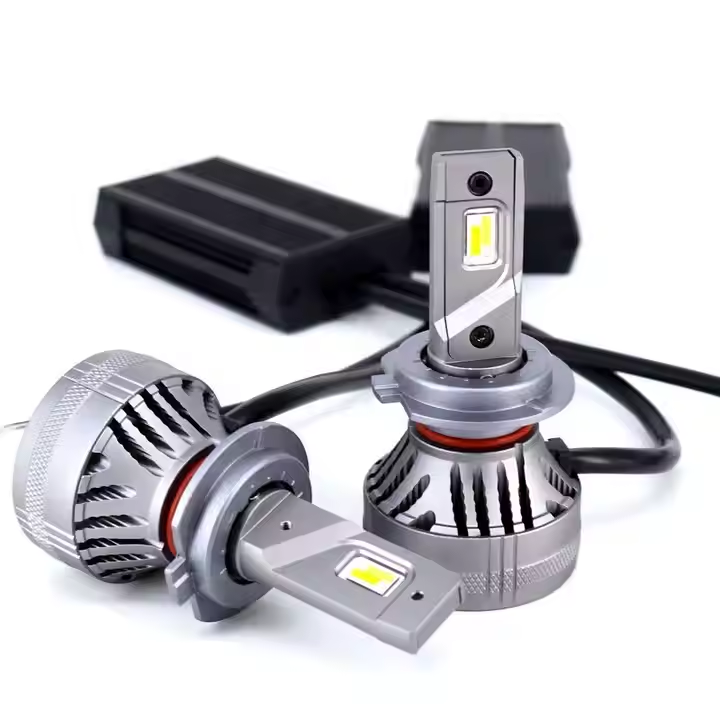 LANSEKO Super Bright 6000LM 30W ST1 H7 H11 9005 9006 9012 App Control Smart LED Headlight Bulbs With Cooling Fan for Car