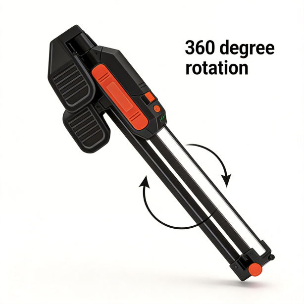 Energy Efficient 1800LM Car Engine Bay Light Type C Charging 360 Rotating Foldable Garage Lamp