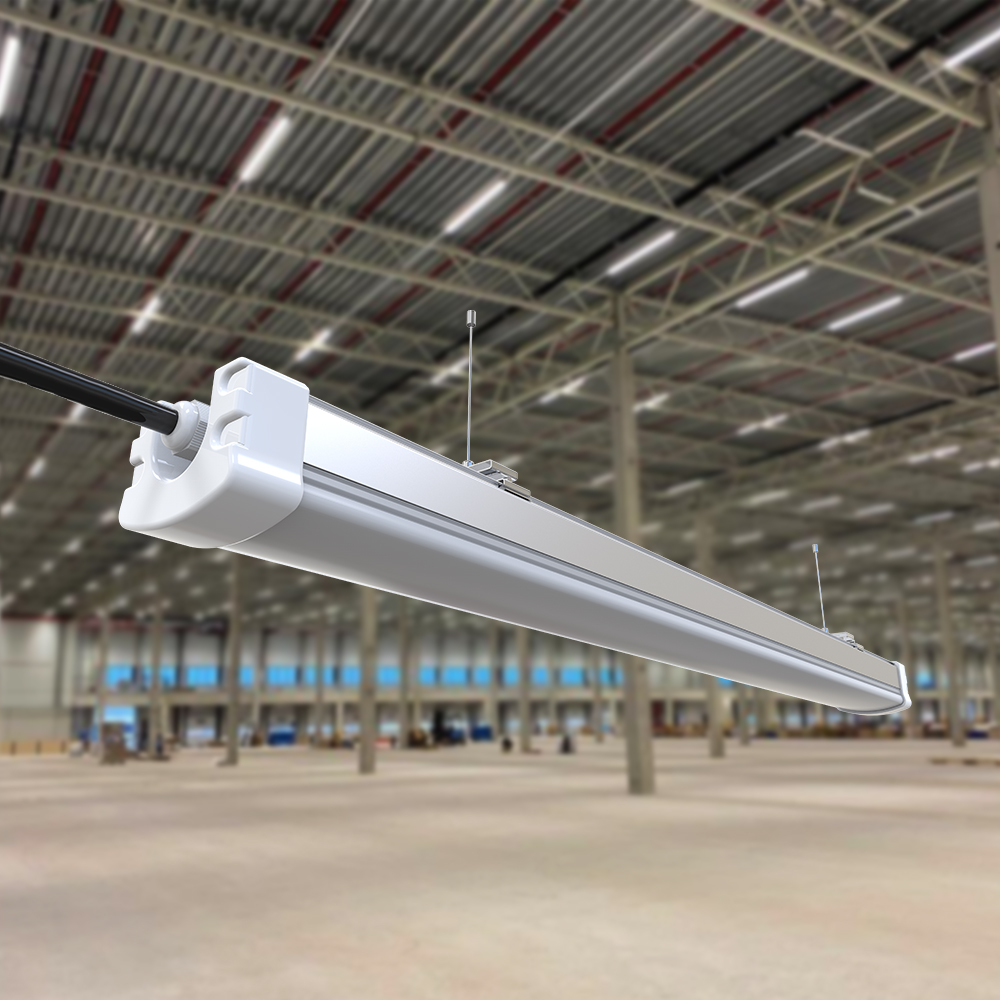 Vapor Proof Tight Fixture IP65 Led Waterproof Led Triproof Light Parking Garage IP65 IK09 2ft/4ft/5ft 6000k Dust Damproof