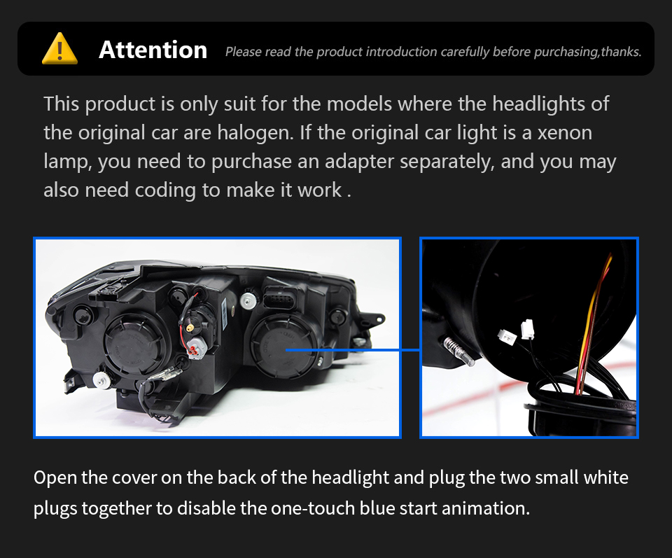 Car Light for VW Golf 7.5 MK7.5 LED Headlight 2018-2021 Headlights GOLF7.5 DRL Turn Signal High Beam Angel Eye Accessories