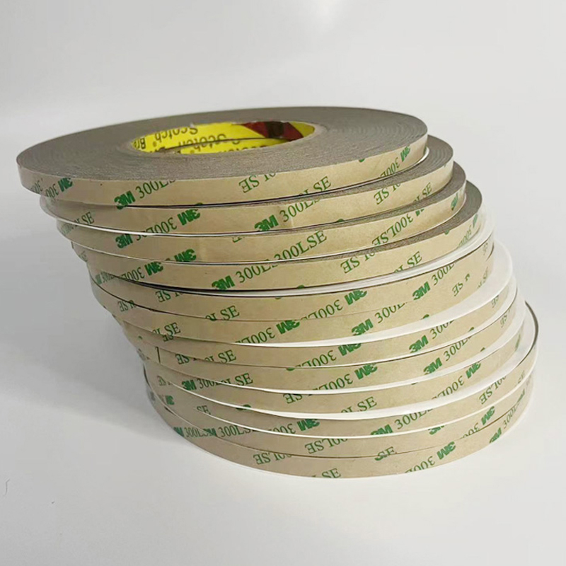 Custom 0.17mm 3m 300lse 9495le Pet Double Sided Tape Rolls 6.5mm X 55m Transparent Led Tape Light for High Temperature Tape