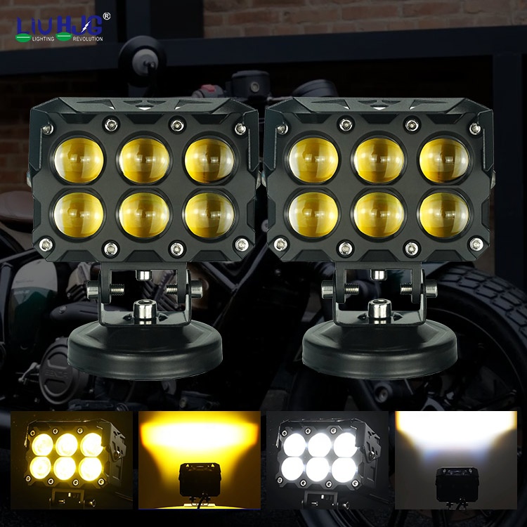 Liuhjg Custom OEM ODM 6 Lens Motorcycle Lighting Projector Led Fog Driving Light for Car Bike