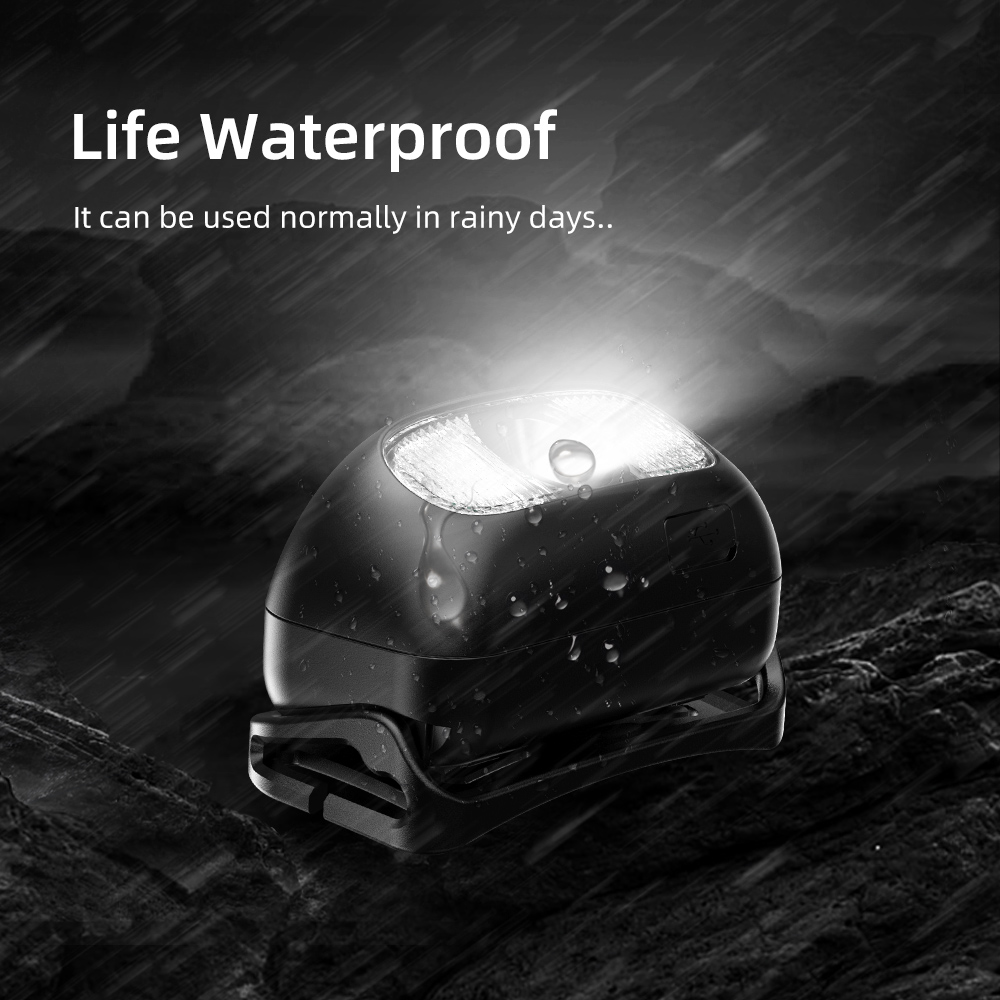 OEM USB Rechargeable Lithium Ion LED HL05-D Camping Headlamp With 3 Modes Adjustable Angle &amp; IP44 Protection