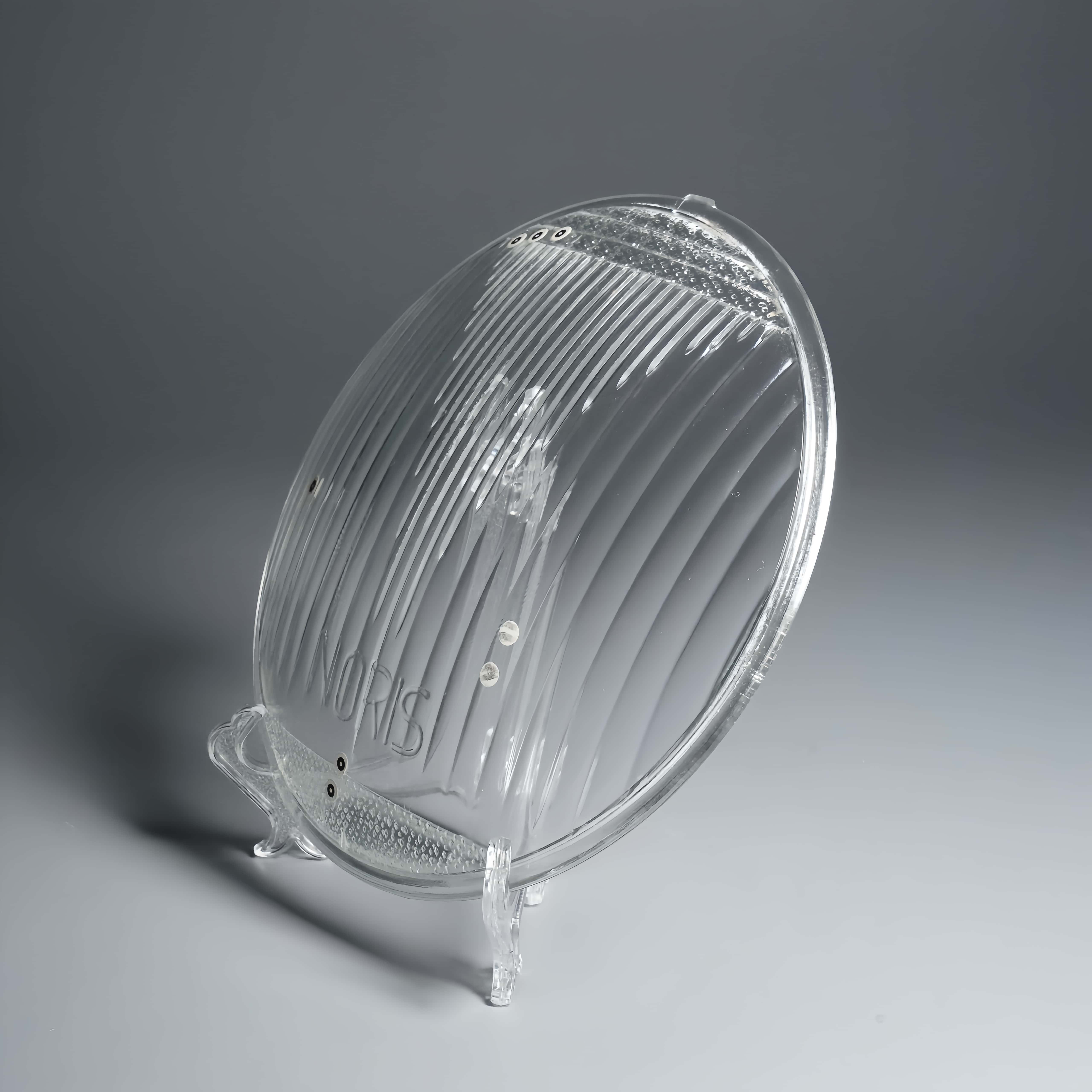 High Borosilicate Automotive Headlight Glass Cover Lens Custom Size Shape Color Mold Pressed For Light Covers Manufacture Direct