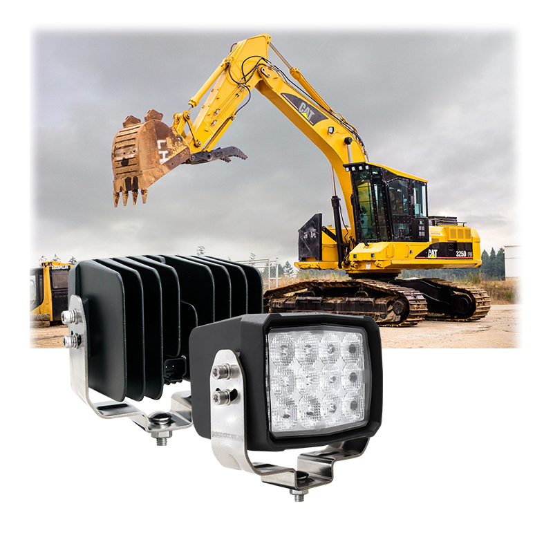 ECE R10 Heavy Duty 5 Inch Cube Long Spot Wide Flood Beam Mining 60W LED Work Light for Agricultural Vehicles