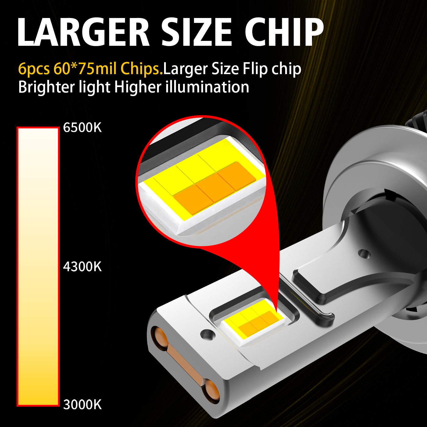 Super Bright 120W APP Controlled LED Headlight H4 H7 H11 9005 9006 9012 880 881 Dual Copper Tube 3 Colors Car Light
