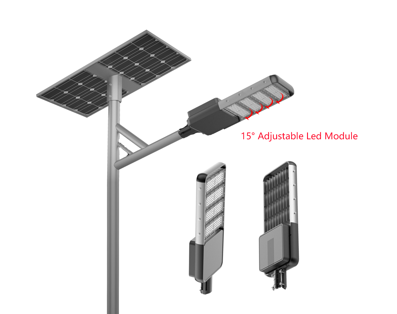 Advanced Split-Type IP66 Rated DC Powered LED Solar Street Light for Road Use and Sustainable Lighting Solutions