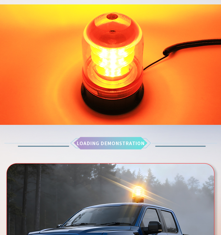 Hot Selling Heavy Duty Amber LED Strobe Warning Light for Vehicle Roof Top Agricultural Machinery Light Waterproof for Truck