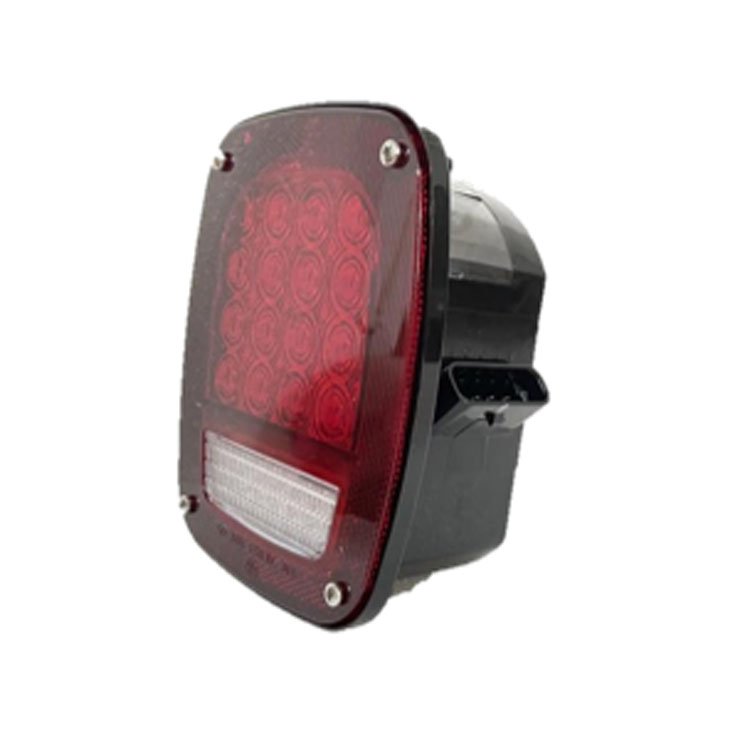 2026 Truck and Bus External Lighting System Red LED Headlights and Taillights 48W 12v BM-002 Waterproof LED Rectangle