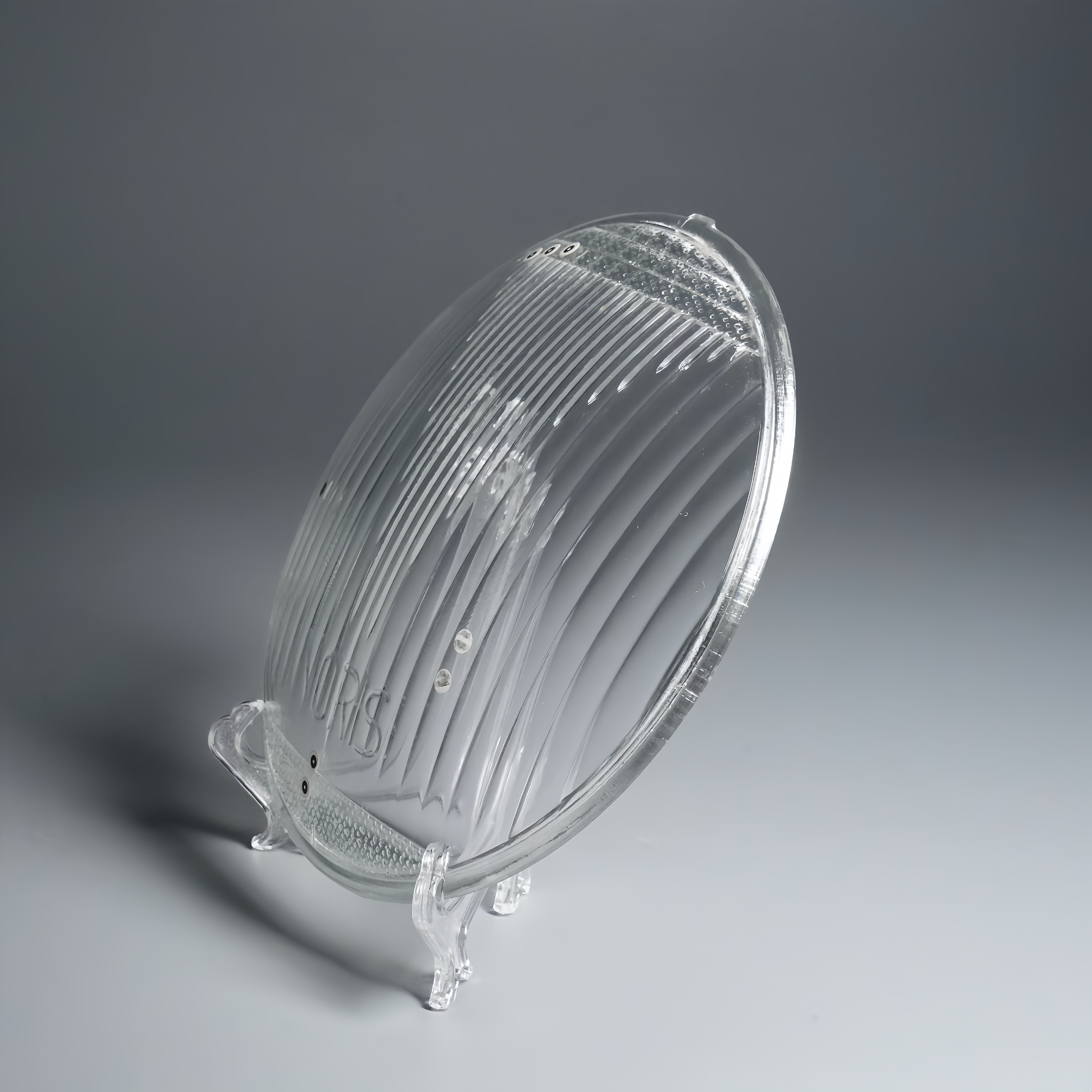 High Borosilicate Automotive Headlight Glass Cover Lens Custom Size Shape Color Mold Pressed For Light Covers Manufacture Direct