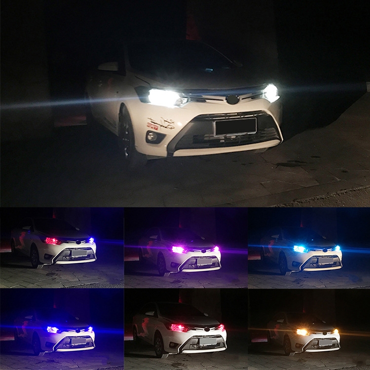YD Factory T10 W5W 12V Universal RGB LED Remote Control Driving Light New Condition Car Light Accessories