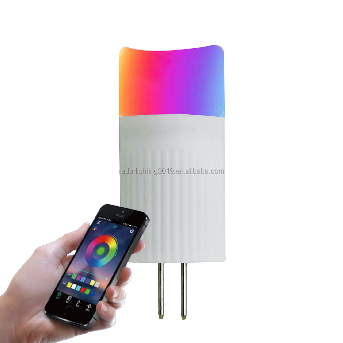 IP65 Smart WiFi Control RGB LED 12V Low Voltage 2W G4 Bi-pin Led Headlight Bulb H11 With bluetooth With bluetooth Remote
