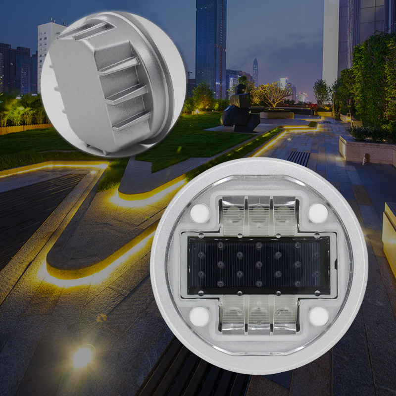 Wholesale IP68 Waterproof Aluminum PC Road Marker IL300 LED Solar Underground Traffic Control Light High Traffic Warning