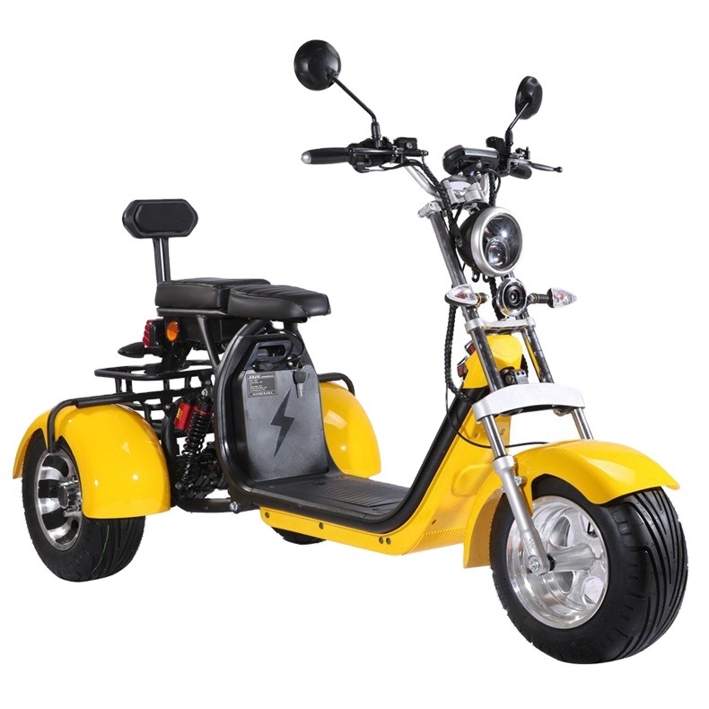 OEM Three Wheel High Performance Durable Electric Golf Cart Frame ATV 2000W Motor Li-Ion Battery 64V 100kg Load Capacity Iron