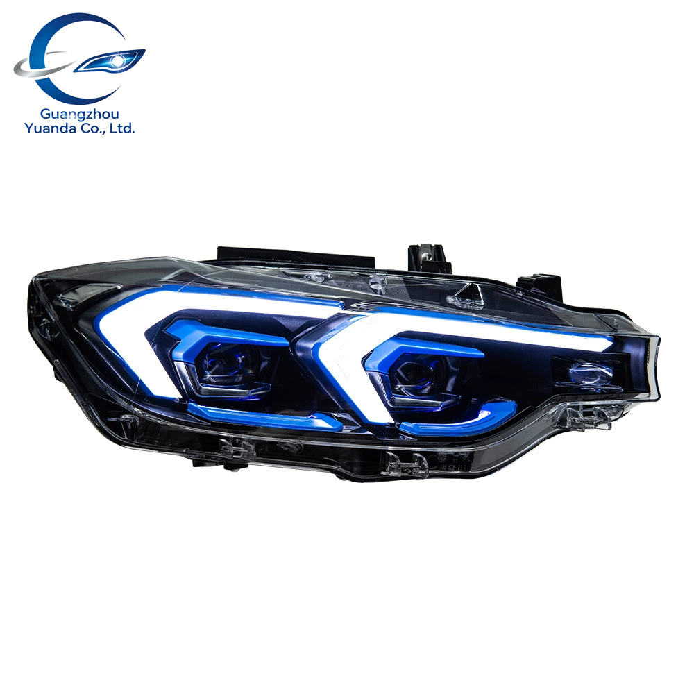 New YUANDA 12V Car Lights for 3 Series F30 F31 F35 2012-2018 Ikon Style DRL Switching Angel Eye 8000K Automotive Accessories