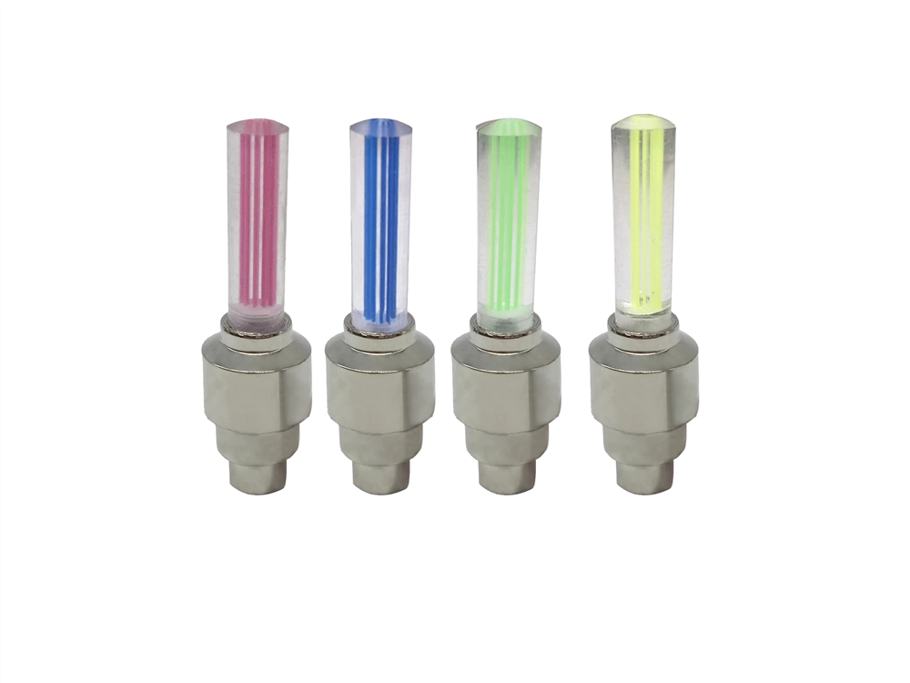 Safety Firefly LED Wheel Tire Valve Cap Lights 4 Colors For Cars Motorcycles Bicycles Motion Activated Decorative Glow Lamp