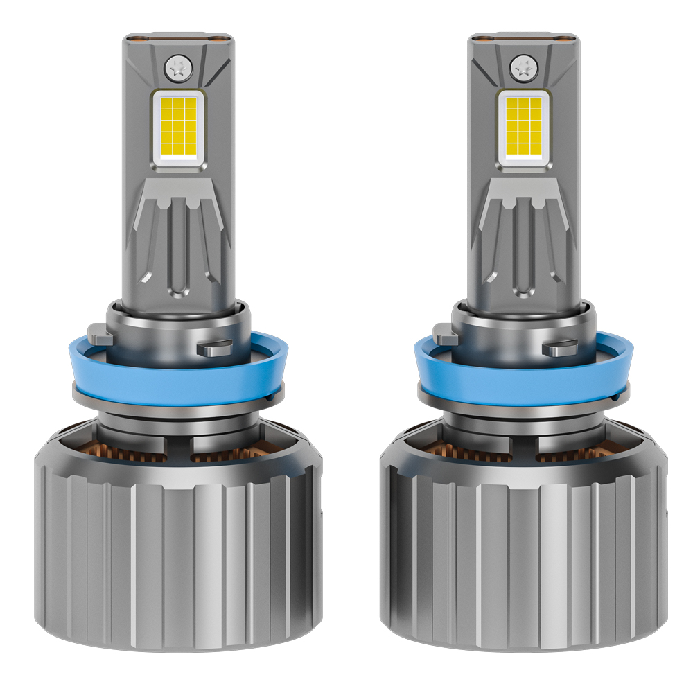 New H11 Vehicle LED Bulbs 120W 6000K High Focus Beam IP68 Waterproof 50000 Hours Lifespan Improve Road Marking Visibility