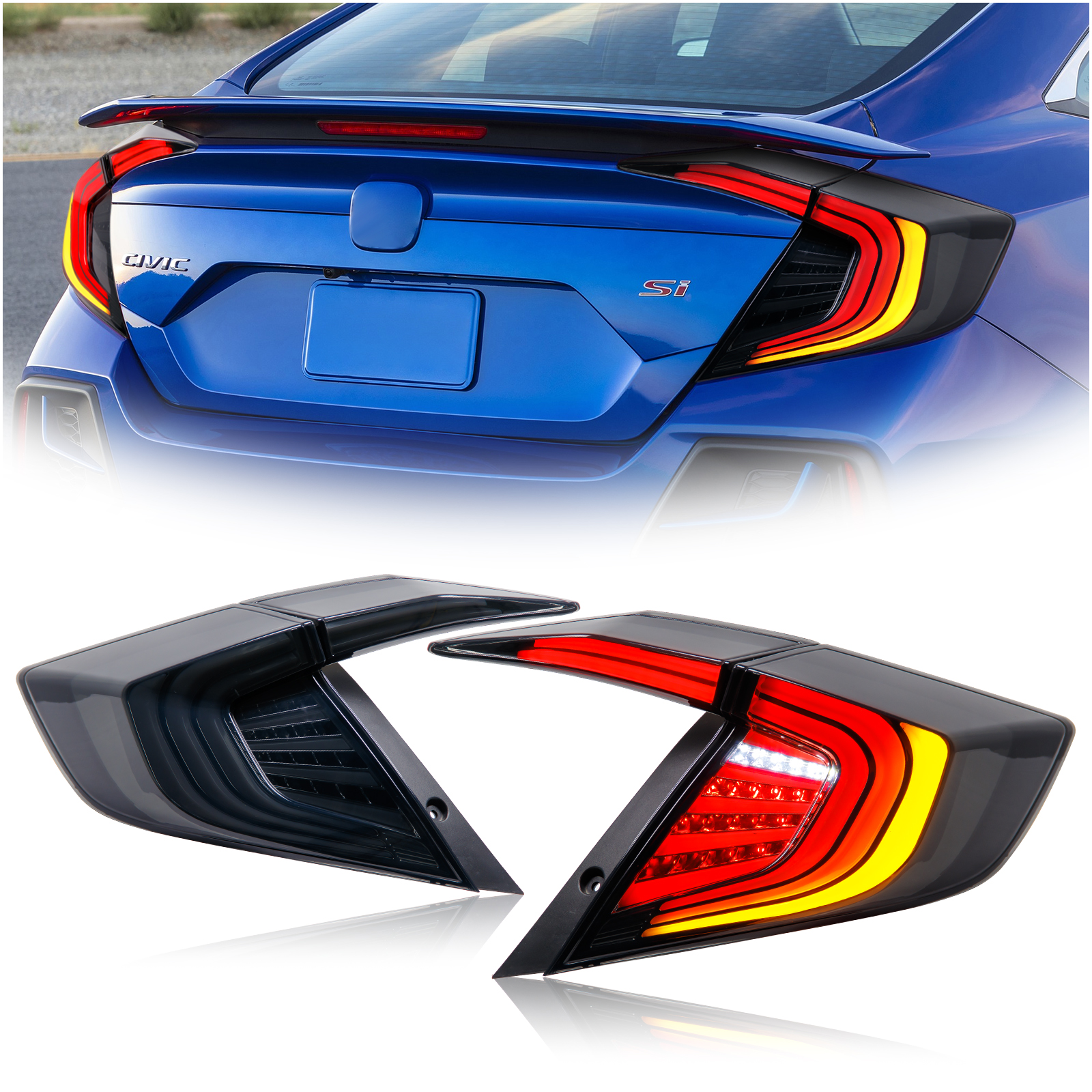 Wenye New Design Modified Tail Light for Honda Civic 2016 Direct-sale From the Manufacturer of the New Design