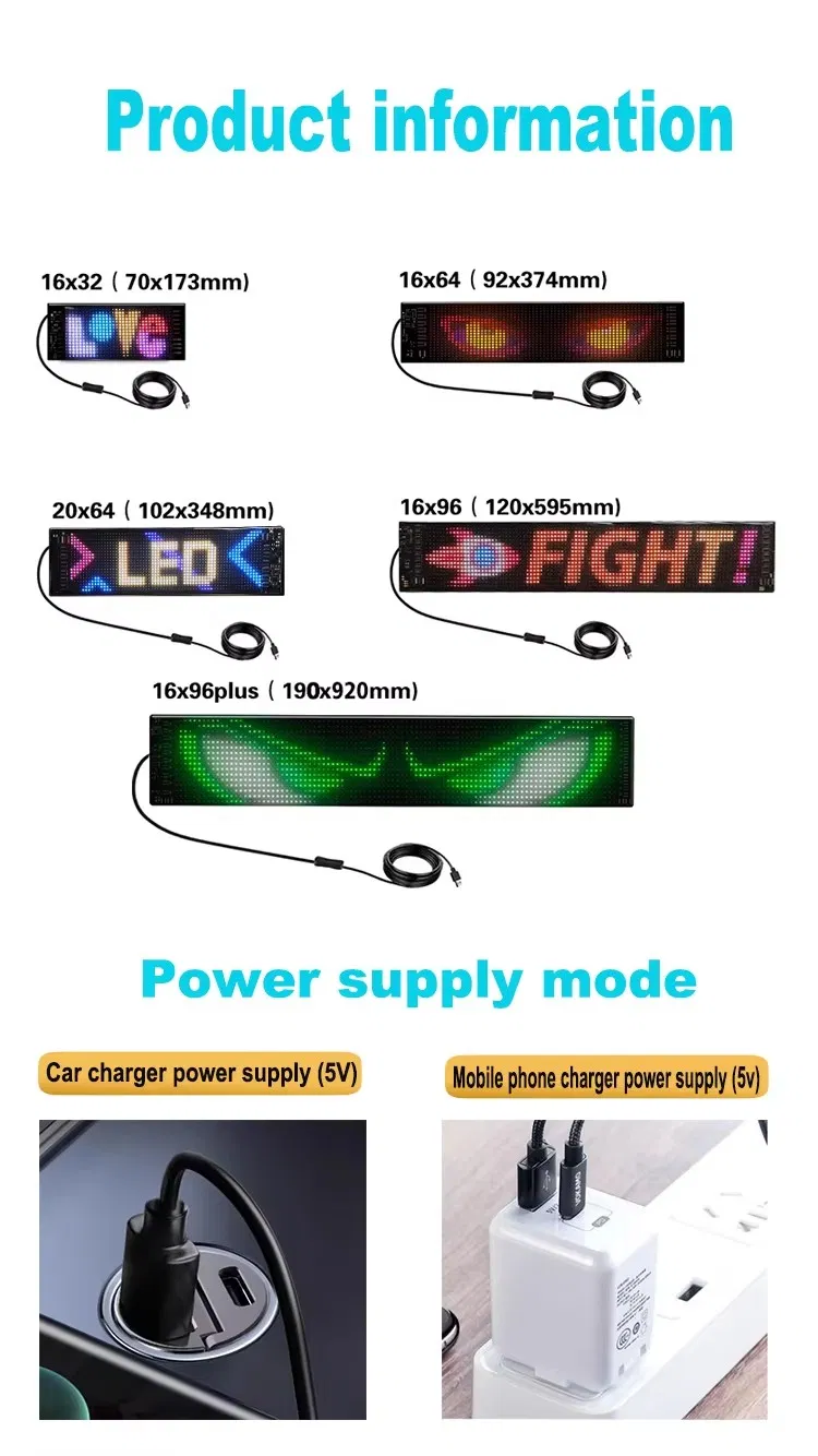 Flexible LED Display Panel for Car Window Advertising