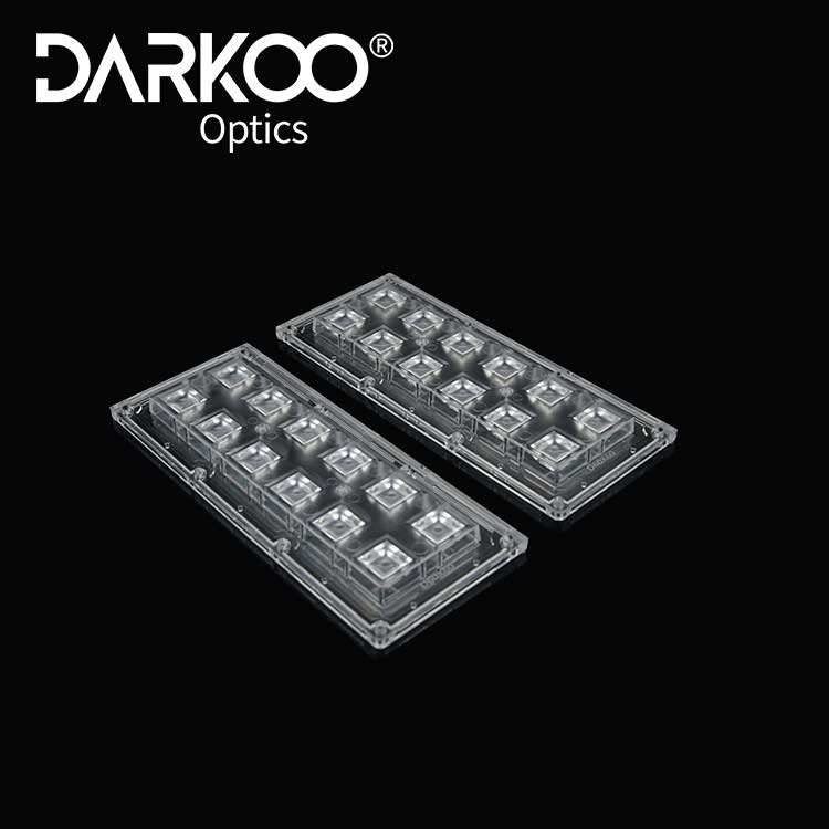 Advanced Street Light Optical System: 2x6 Integrated Module with Square Opal Tunnel for 120&deg; Uniform, Glare-Free Distribution