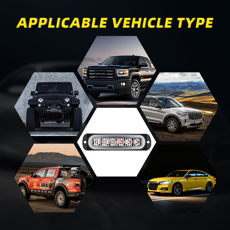 New Arrival Auto Lighting Systems Bright Waterproof LED Front Grill Lights with Wired Remote for Pickup Truck SUV Automotive