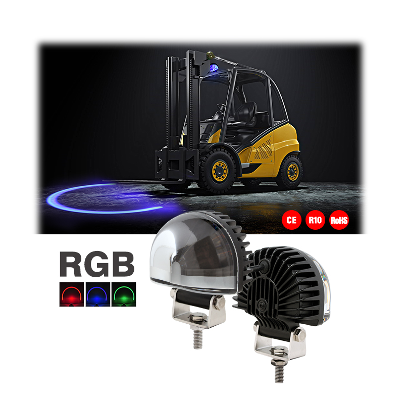 16W Aluminum LED Arc Warning Light Universal RGB For New Condition Warehouse Forklift Truck