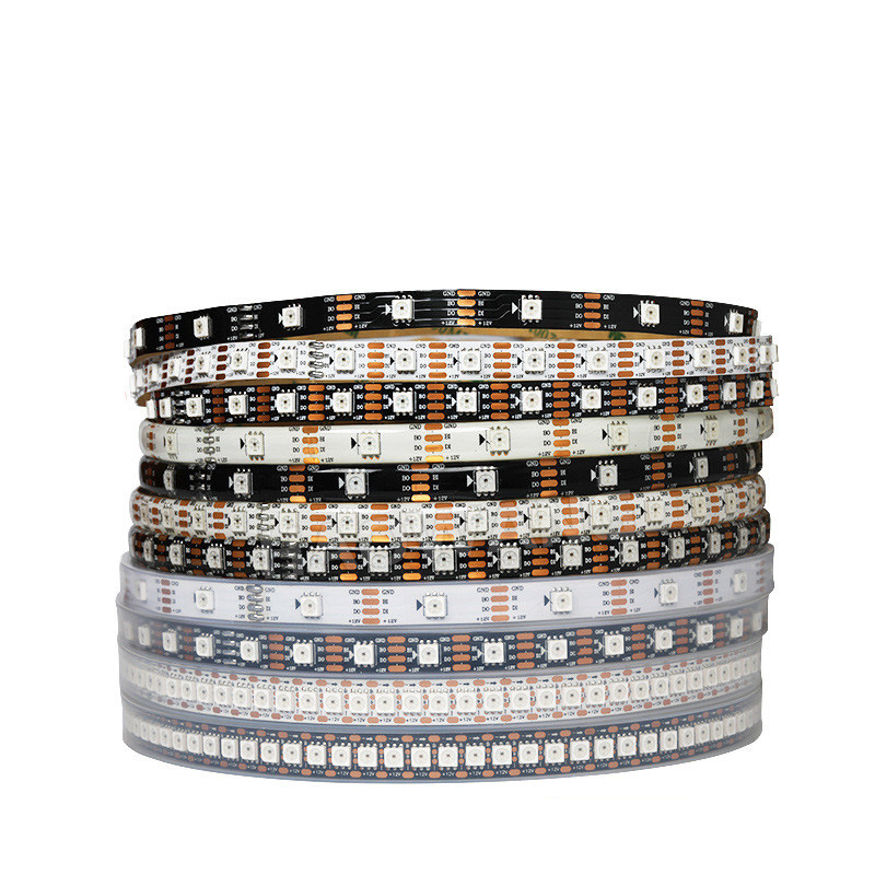 12V WS2815 Addressable RGB Pixel LED Strip 4Pins Individually 2815 RGBIC Programmable DMX SMD Smart 5050 Pixel RGB Led Strip