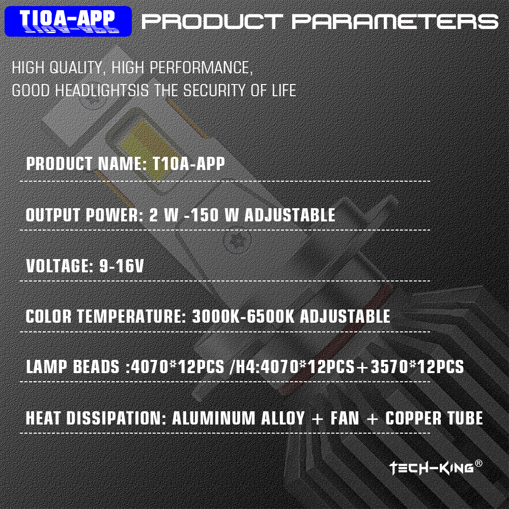 TECH-KING Bulb Adjustable Colors