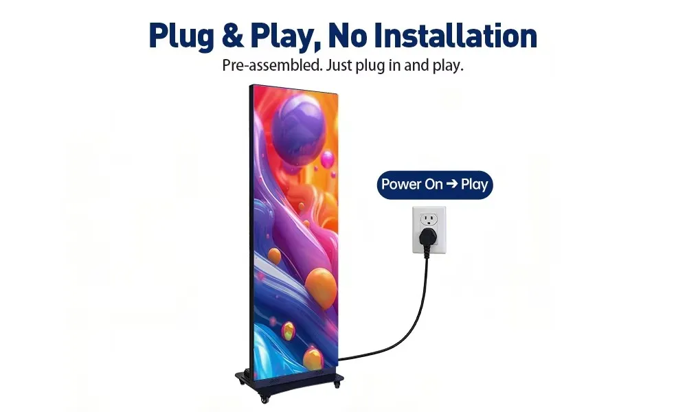 Versatile 640mm X 1920mm LED Poster Screen for Stunning Visuals