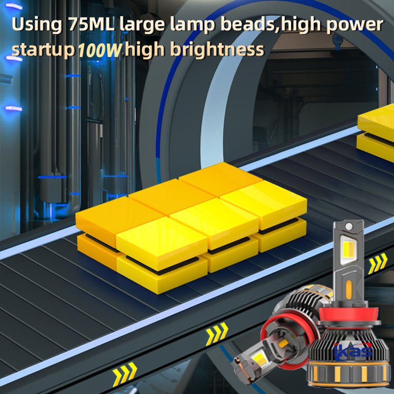 IKAS Factory Smart App 200W 50000lm AI Luces Led H4 High Power App Car Led H4 Headlight 9005 9006 Auto H1 H7 H11 Led Lamps